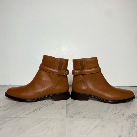 Franco Sarto Elese Brown Leather Bootie 7M - Picture 7 of 14